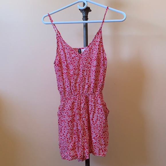 Divided Patterned Romper - Picture 1 of 3